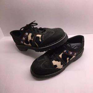 Josef Seibel Cowhide and Floral Sz 40(eu) Leather
